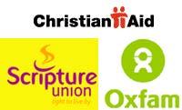 Charities, oxfam, christian aid irritating